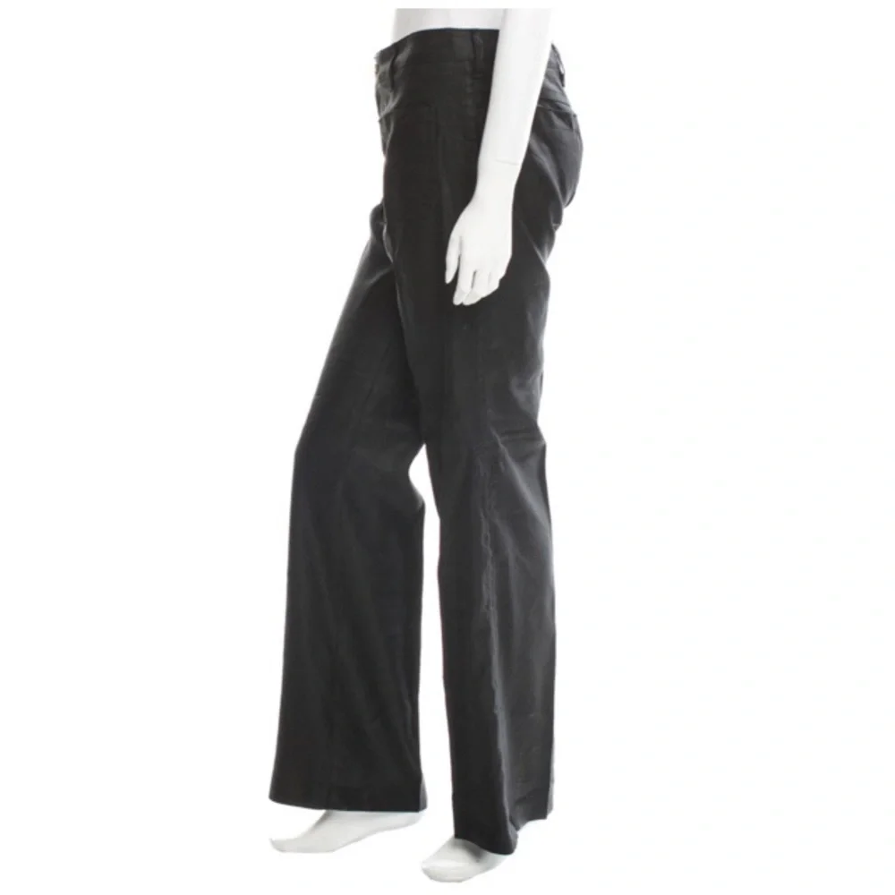 Authentic Gucci Silk Hemp Pants Black Size 42 US 6 - Picture 2 of 8